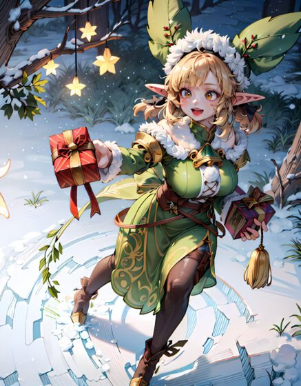 Christmas Anime Girl Wallpapers Attracts Users To Download
