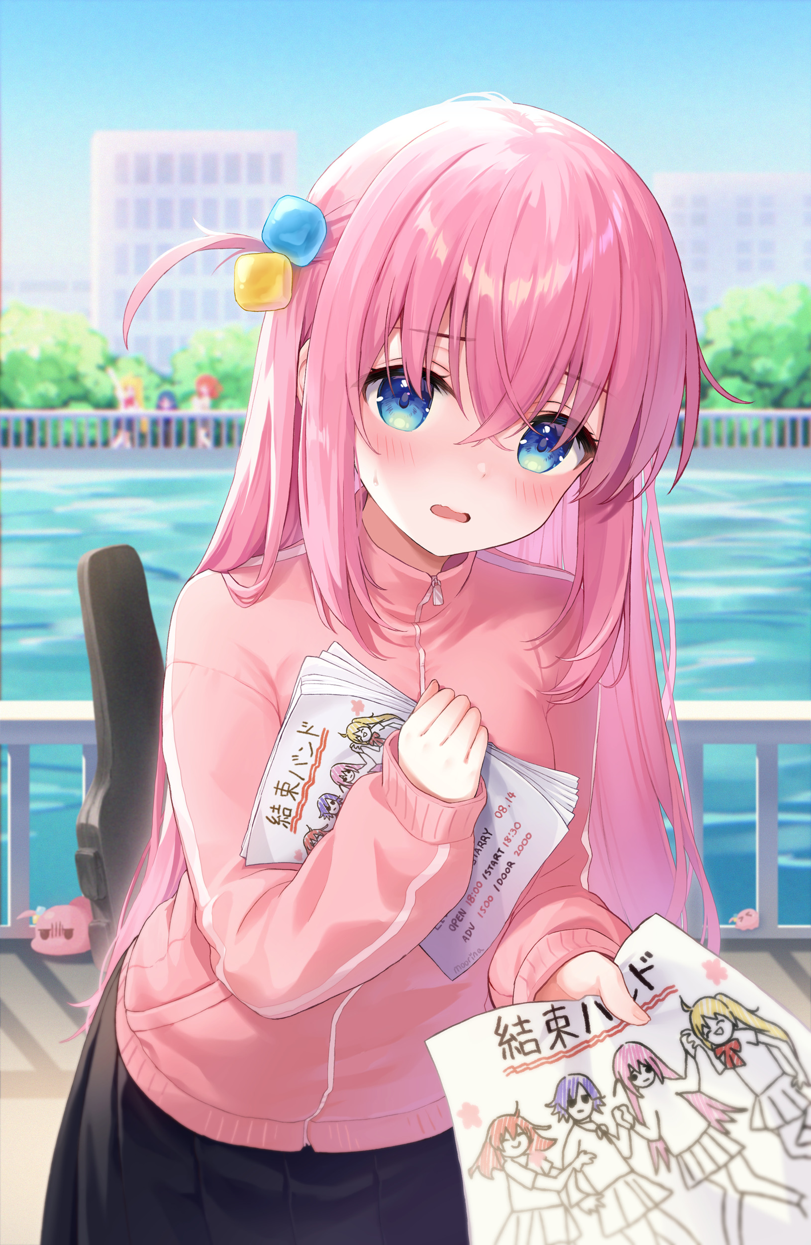 Hitori Gotou wallpapers for Bocchi the Rock anime fans. The collection also collects images of other Kessoku Band members like Ryo Yamada    Hitori Gotou wallpapers for fans Bocchi the rock anime                                                                                                          What to download Hitori Gotou wallpaper for? Hitori Gotou wallpapers is a special wallpapers collection revolving around the female character Hitori Gotou in the popular anime series called Bocchi the Rock. These wallpapers are not only a simple photo, but they also carry deep meanings along with useful uses in addition to making phone and computer wallpapers.  With Hitori Gotou wallpapers, readers can freely express their own personality and preferences on the device screen. In addition, 4xwallpapers.com thinks these wallpapers are a way for you to share your passion with Hitori Gotou fans. You can share these wallpapers on social networking platforms, like Facebook, Instagram, Twitter, and Tumblr, to show your love and support for the character. This way, you can make many new friends with similar interests.  Hitori Gotou wallpapers can also be used as a basis to create unique products related to this character. You can use the wallpapers as a template to create products like phone cases, t-shirts and more. This gives you the freedom to be creative and create unique items that show your support and love for Hitori Gotou.  Finally, Hitori Gotou wallpapers collected by 4xwallpapers.com is also an inspiration for other creative projects. You can combine these wallpapers with creative content like writing comics, writing fan fiction, making videos and fan art. Wallpapers will be an indispensable source of inspiration, promote creativity and help you create unique and special works.